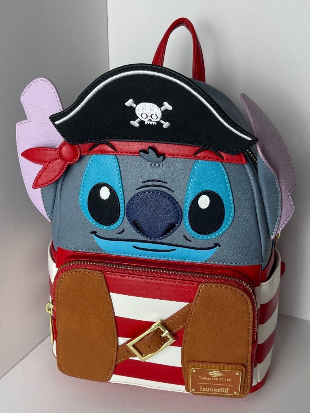 BNWT Loungefly Exclusive Disney Cruise Lines Pirate Stitch Mini Backpack